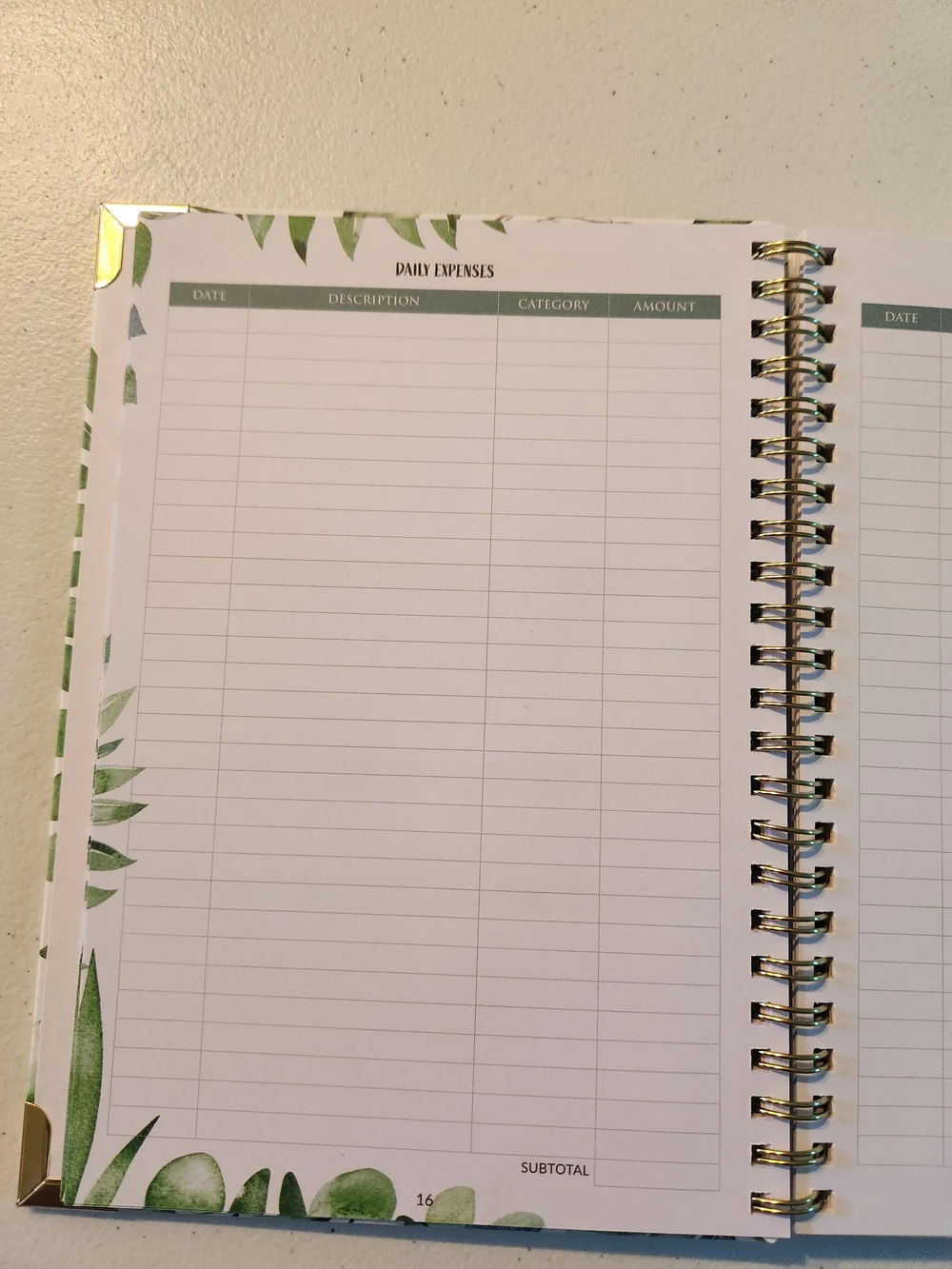 Zicoto Green Budget Planner Notebook